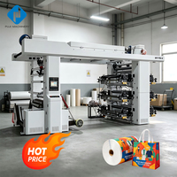 Mesin Cetak Flexo Fleksografi Ekonomis 6 Warna Lebar Besar untuk Kemasan Fleksibel Film Plastik Flexo Press