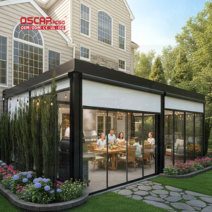 <span class=keywords><strong>Sombrilla</strong></span> Bioclimática Automatizada Impermeable de Aluminio para Exteriores - Refugio para Patio, Jardín, Pérgola - Product Image 1