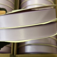OKAY 100% Polyester 7/8 Zoll (22mm) Lavendel-Orchidee Doppelseitiges Hochfestes Azo- & Cadmium-freies Satinband
