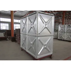 Réservoir de stockage d'eau modulaire en acier galvanisé plongé chaud pour l'approvisionnement en eau des réservoirs de lutte contre l'incendie