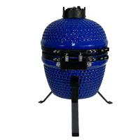 Barbecue au charbon de bois portable KIMSTONE, mini-grill Kamado en céramique de 13 pouces, idéal pour jardin et terrasse, logo personnalisé, directement de l'usine
