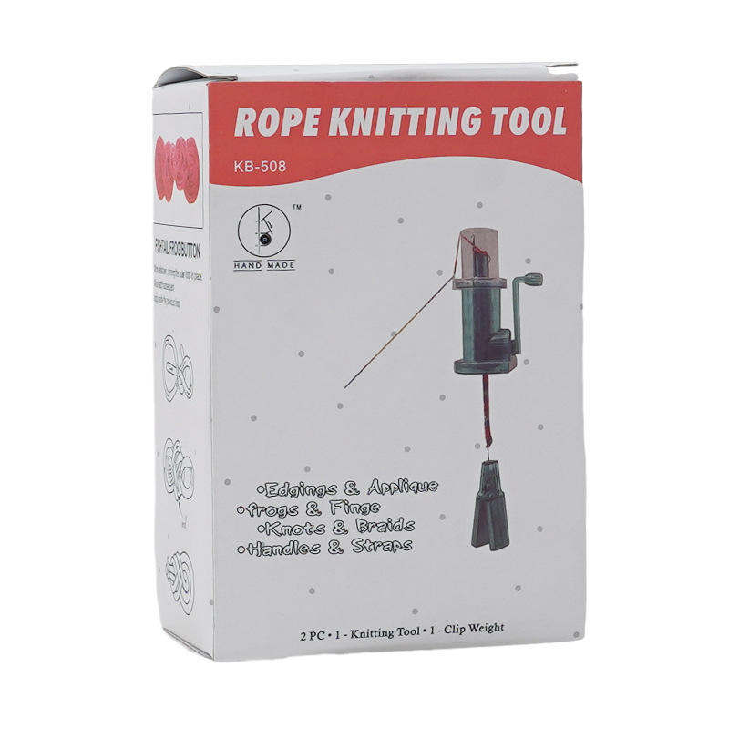 Máquina trenzadora de cuerda verde tejida a mano (instrucciones en inglés)