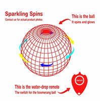 Intelligenter Induktions-Flugball Gyroskop Bumerang Magische Magnetische Levitation Leuchtendes Kinderspielzeug Black Tech Überraschungsbox Spaßige Geschenke