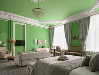 Ensemble de meubles de chambre d'hôtel en bois massif sur mesure pour solution FF&E hôtelière 5 étoiles, design moderne et luxueux, utilisation en appartement
