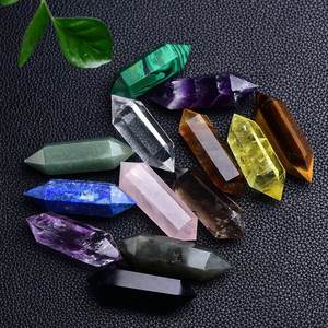 Đôi chấm dứt pha lê sụt giảm đá bức tượng bức tượng Tay Chạm Khắc Đá Quý Cây Đũa phép chakra tinh thần Reiki chữa bệnh tinh thể tự nhiên đá - Product Image 3