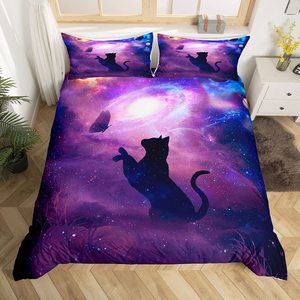 <span class=keywords><strong>Galaxy</strong></span> mèo Duvet cover <span class=keywords><strong>Set</strong></span> vũ trụ <span class=keywords><strong>Galaxy</strong></span> <span class=keywords><strong>bedding</strong></span> <span class=keywords><strong>Set</strong></span> cho trẻ em dễ thương Kitten in bìa bên ngoài không gian hành tinh phòng ngủ bộ sưu tập - Product Image 6