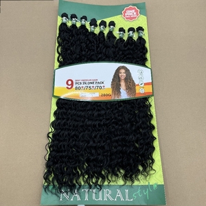 El pelo más sintético del mundo con aplique resistente al calor Vivian Hair se siente como paquete de cabello humano con cierre - Product Image 2