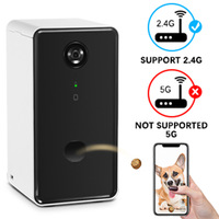 스마트 고양이 급식기 WiFi 1080p HD 비디오 야간 투시 애완동물 카메라 앱 원격 제어 IPX6 방수 배터리 플라스틱 자동