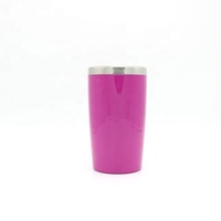 1400ml Double Walled Metal Ice Bucket Wine Cooler Bottle Chiller Drink Beverage Tub With Customized Rose Red Color Plastic Shell