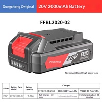 Batterie Lithium-Ion 20V TOOLPART MZC22 DCPB298, Chargeur pour Perceuse à Percussion Électrique, Meuleuse d'Angle 03-100E, Clé à Chocs – Garantie 3 Mois