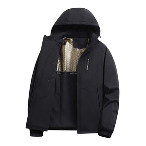 Couples' New <b>Long</b> Motorcycle <b>Jacket</b> Outdoor Windproof <b>Waterproof</b> Canvas Winter Fashionable Comfortable Versatile - Product Image 4