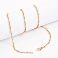 Collier chaîne Rolo petite maille en acier inoxydable 316L plaqué or rose, motif ancre tendance pour enfants, vente en gros
