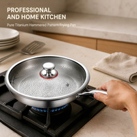Poêle à frire en titane martelé Joho, ustensile de cuisine professionnel pour la maison, vente en gros, fournisseur d'usine OEM ODM