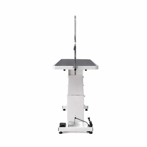 Büyük Hayvanlar İçin Hidrolik Evcil Hayvan Bakım Masası Kaymaz Z-lift Ağır Hizmet Tipi Paslanmaz Çelik Çerçeveli Elektrikli Köpek Bakım Masası - Product Image 3