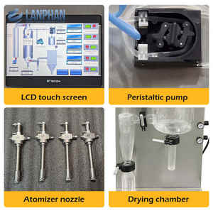 Secador por Pulverización Transparente de 2L, Controlado por PLC, Diseño en Acero Inoxidable, Alta Productividad, Funcionamiento Automático para Múltiples Aplicaciones - Product Image 4