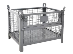 Toptan fabrika depolama  tel örgü kafes palet teli örgü konteyner taşıma kutusu sepet konteyner depolama kafesi - Product Image 5