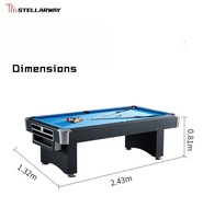 STELLARWAY Table de billard multifonctionnelle 3-en-1 pour salle à manger, 7 et 8 pieds, simple et standard, pour l'intérieur, taille personnalisable, en vente