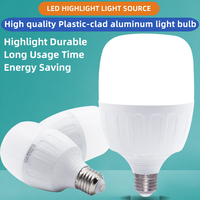 Ampoule LED en aluminium recouvert de plastique sans scintillement 85-265V, E27 B22 5W~60W DOB IC Driver à courant constant Ampoule LED haute luminosité