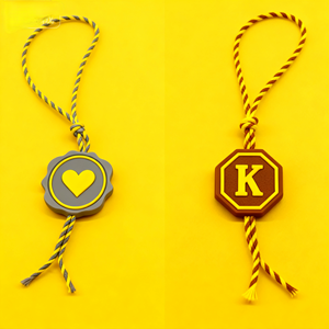 Miễn Phí Thiết Kế Tùy Chỉnh Thương Hiệu Riêng May Mặc Con Dấu Nhựa Tag Và Dập Nổi Con Dấu Thẻ Cho Quần Áo Chuỗi Treo Thẻ - Product Image 1