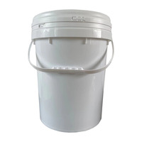 Seaux en plastique de qualité alimentaire de 5 gallons avec couvercles