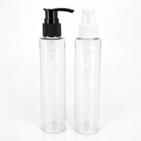 Flacon pulvérisateur transparent en PET de 150 ml avec pulvérisateur à brume dorée pour nettoyant visage, flacon de luxe en plastique de 5 oz, emballage cosmétique en PET