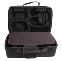 Sac de protection de luxe, sac à poignée réglable/rangement/sac à main à bandoulière voyage/étui de transport pour PS5-noir et gris