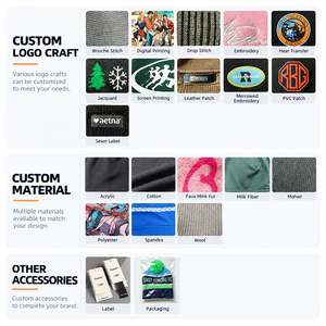 Custom Private Label Jacquard Knitted Sport Hockey Pom Pom Beanie <strong>Hat</strong> Acrylic Winter Toque <strong>Bobble</strong> <strong>Hat</strong> for Men <strong>Women</strong> - Product Image 5