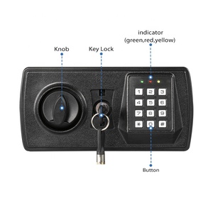 セーフウェル E1806E 大容量 ブラック スチール製 セキュリティセーフ ロックボックス 秘密保管庫 高級金庫 電子キーパッド式セーフロックボックス - Product Image 5