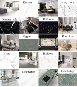 Grande lastra di gres porcellanato 1600X3200 di porcellana dorata pavimenti pareti lastre di pietra sinterizzata rivestimento <span class=keywords><strong>Dekton</strong></span> - Product Image 5