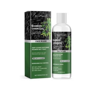 West & Month Gel carbone di legna detergente per il viso olio e rimozione dello sporco con idratante e rinfrescante rassodante e controllo dell'olio - Product Image 1