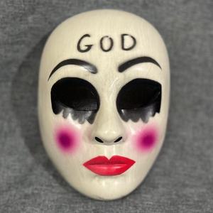 Máscara de Halloween para Cosplay, Máscara Facial Completa de Plástico Ecológico para Fiestas, Máscara de Asesino de <span class=keywords><strong>la</strong></span> Película The Purge Cross Anarchy - Product Image 1