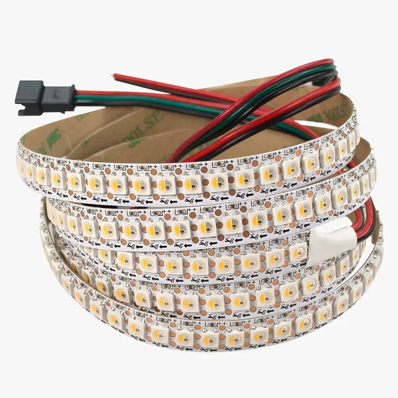 RGBW RGBWW 4 in 1 แถบยืดหยุ่น SMD5050 144leds DC5V สีเมจิก SK6812 LED Strip