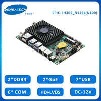 N100 2.5G 2 Lan DDR4 TPM 7USB 6 COM SATA MSATA M.2 148X102mm kompakt gömülü SBC endüstriyel tek kart bilgisayar