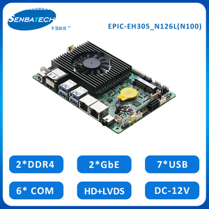 N100 <span class=keywords><strong>2</strong></span>.5G <span class=keywords><strong>2</strong></span> Lan DDR4 TPM 7USB 6 COM SATA MSATA M.<span class=keywords><strong>2</strong></span> 148X102mm Compact Embedded SBC Industrial Single Board Computer - Product Image 2