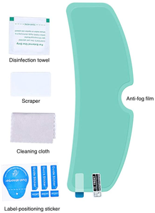 PET Anti Pioggia Moto Casco <span class=keywords><strong>Pellicola</strong></span> di Schermo Anti-Nebbia Impermeabile Casco di Protezione Dello Schermo - Product Image 4