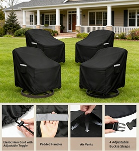 Outdoor <strong>Swivel</strong> Lounge <strong>Chair</strong> <strong>Cover</strong>,Waterproof Outdoor <strong>Chair</strong> <strong>Covers</strong>, Patio Furniture <strong>Cover</strong> for <strong>Swivel</strong> Patio Lounge <strong>Chair</strong> - Product Image 4