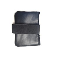 Étui à clés en cuir PU personnalisé OEM ODM, porte-monnaie à double fermeture éclair, pochette portable pour cartes avec porte-clés