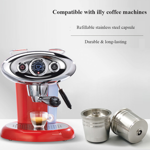 Capsule de café expresso réutilisable en acier inoxydable 304 - Coque filtrante rechargeable et recyclable pour <span class=keywords><strong>Nespresso</strong></span> Y5 Y9 - Product Image 4