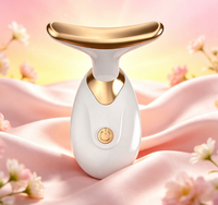 Masseur de beauté réglable pour le visage et le cou, instrument portable de soin de la peau pour le soin complet du visage et du cou