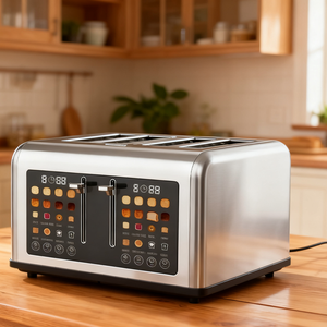 <span class=keywords><strong>Tostadora</strong></span> LCD Máquina <span class=keywords><strong>de</strong></span> desayuno <span class=keywords><strong>Tostadora</strong></span> automática - Product Image 5