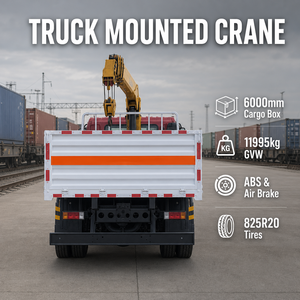 Autocarro con gru idraulica 4x2 da 5 tonnellate con braccio rigido a 3 sezioni per sollevamento <span class=keywords><strong>in</strong></span> <span class=keywords><strong>cantiere</strong></span> - Product Image 5