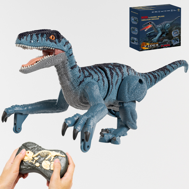 Multifunctional Mini RC Dinosaur & Rruck Set 2.4GHz Remote Control Electric Walking Miniature Plastic Electronic Animal Toys