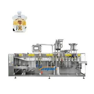 150g 200g salad sauce thick liquid fully auto packing machine form the pouch filling add spout sealing whole line