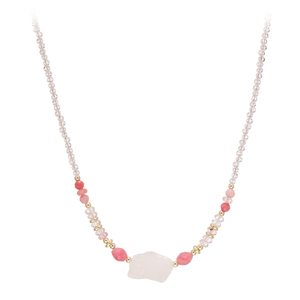 Collar de Cristal de Turmalina Natural, Hecho a Mano, con Cuentas de Piedras Preciosas, Gargantilla Boho, Joyería Espiritual para Mujer, Gota de Agua en Oro de 18K - Product Image 4