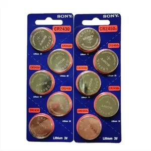 5Pc Original SONY CR2430 3V Lithium Button Cell/Coin for Watch/Car Key/Toys Etc.