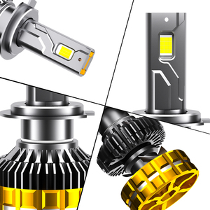 Faro delantero Led para coche, cuatro tubos de cobre, cuatro colores, Sharp-flash 9005 9006 H7 H4 H11, Bombilla de Control para quitar, faro Led para coche - Product Image 3