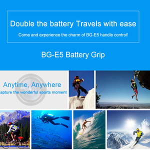 BG-E5バッテリーグリップ付属品CANON EOS 500D/450D/1000Dカメラ用LP-E5バッテリー付き - Product Image 2