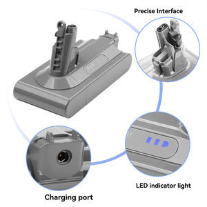 Batería de Estado Sólido Recargable de 25.2V 4.0Ah, Reemplazo de 800 Ciclos para Herramientas Eléctricas Dys V10 SV12, Aspiradora (Gris) - Product Image 4