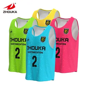 Kulüp eğitimi Mesh eğitim yelekler Scrimmage eğitim yelekler spor jersey serisi futbol önlükler