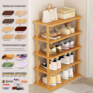 <span class=keywords><strong>Meuble</strong></span> à chaussures moderne en bois massif avec compartiments superposés pour <span class=keywords><strong>entrée</strong></span>, salon, vestiaire, chambre à coucher – Rangement polyvalent - Product Image 1